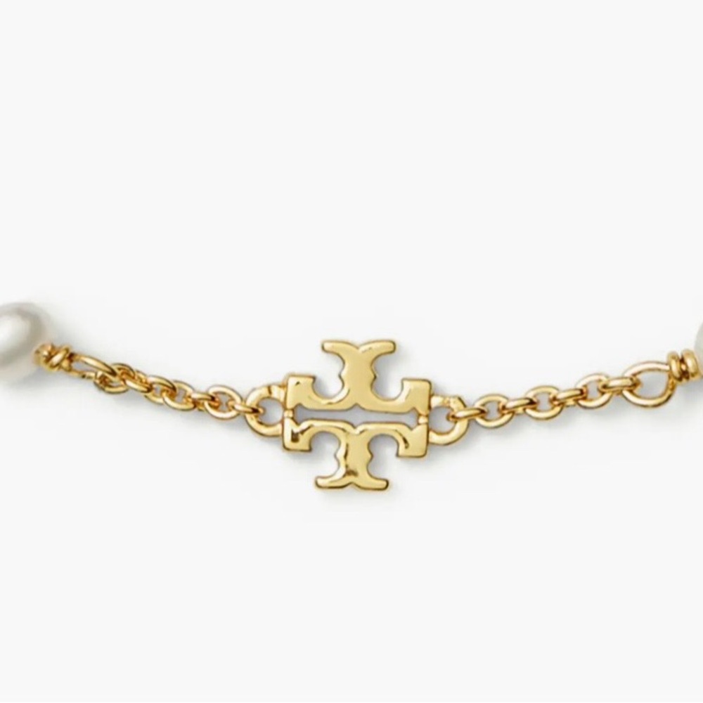 Tory Burch Gold Bracelet with Pearl Details - Picture 4 of 4